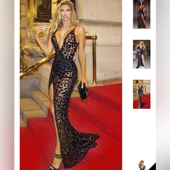 Sequin black dress - Picture 6 of 11